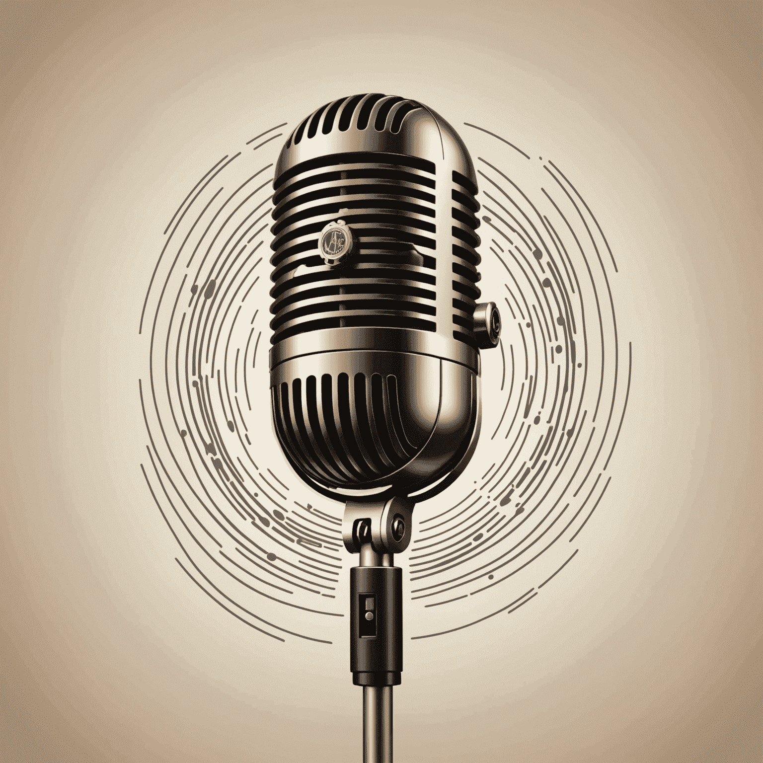 OleForRut Conference Logo - A stylized microphone with sound waves