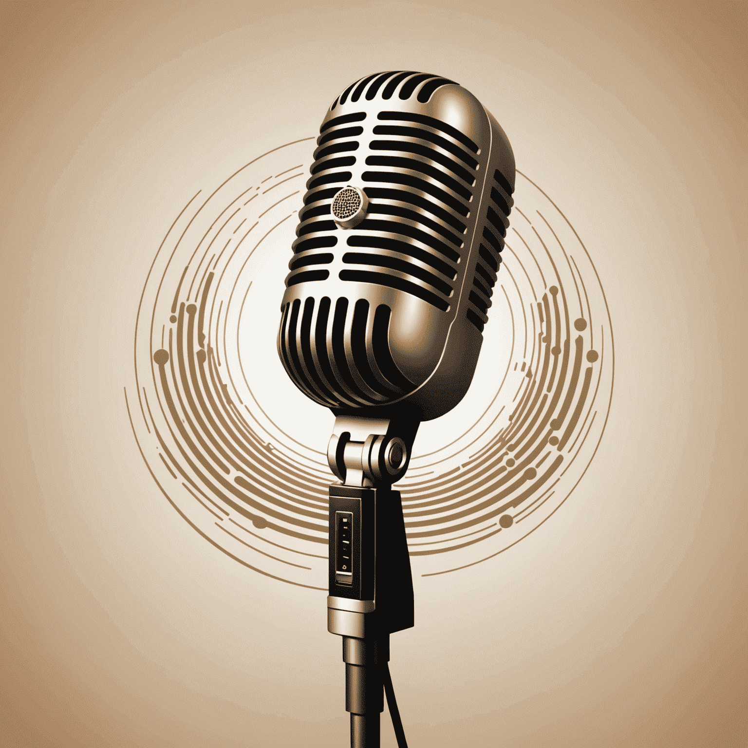 OleForRut Conference Logo - A stylized microphone with sound waves