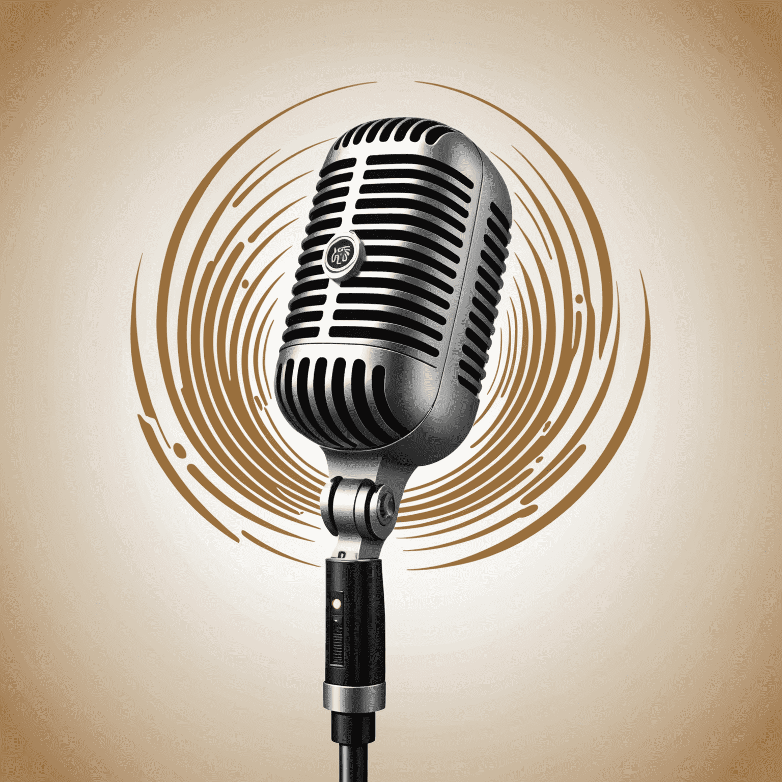 OleForRut Conference Logo - A stylized microphone with sound waves