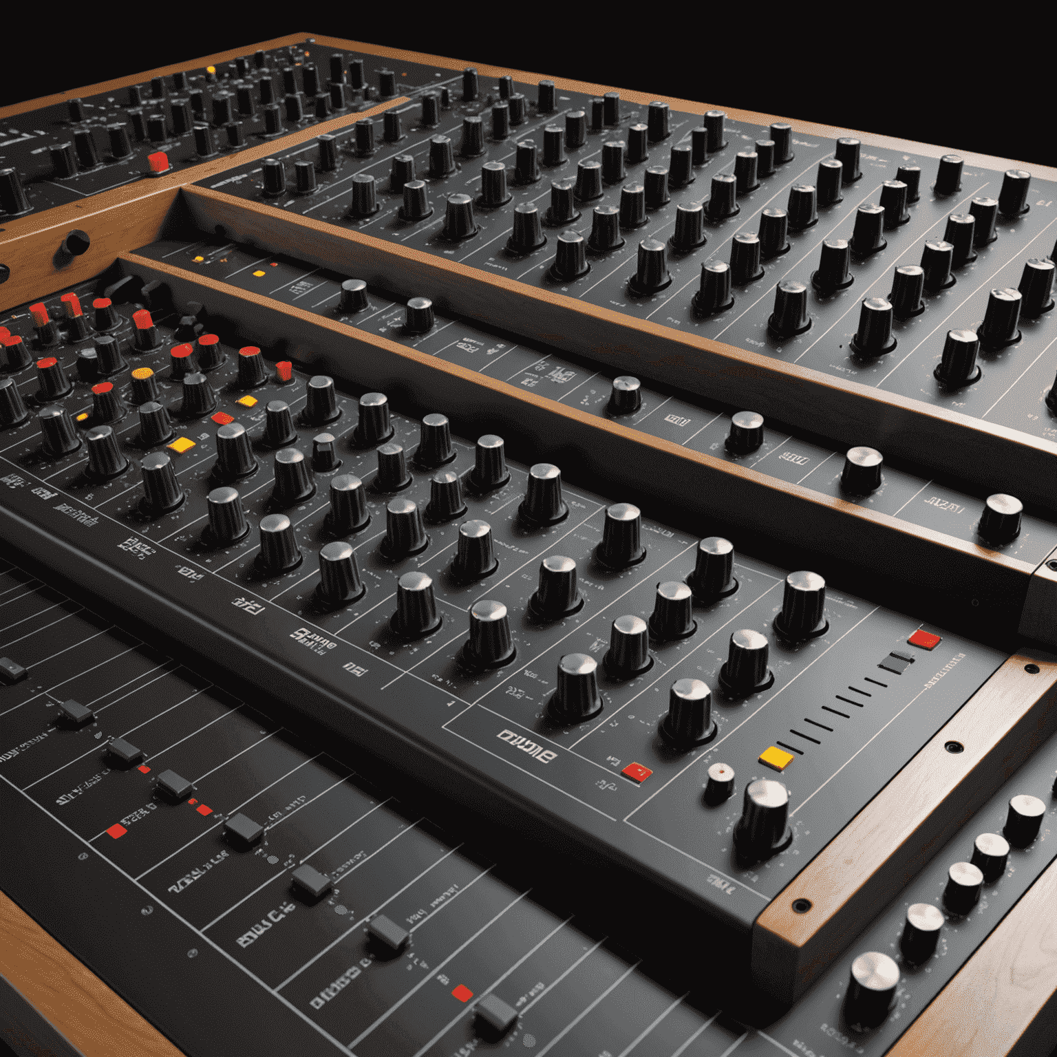 3D audio mixing console with spatial audio visualization